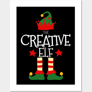 Creative Elf Matching Family Group Christmas Party Pajamas Posters and Art